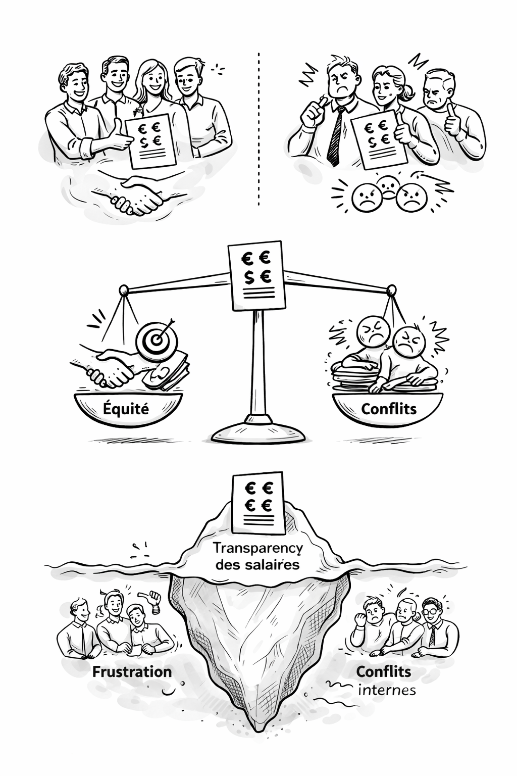 Etude Transparence des salaires : levier d’équité ou source de conflits ?